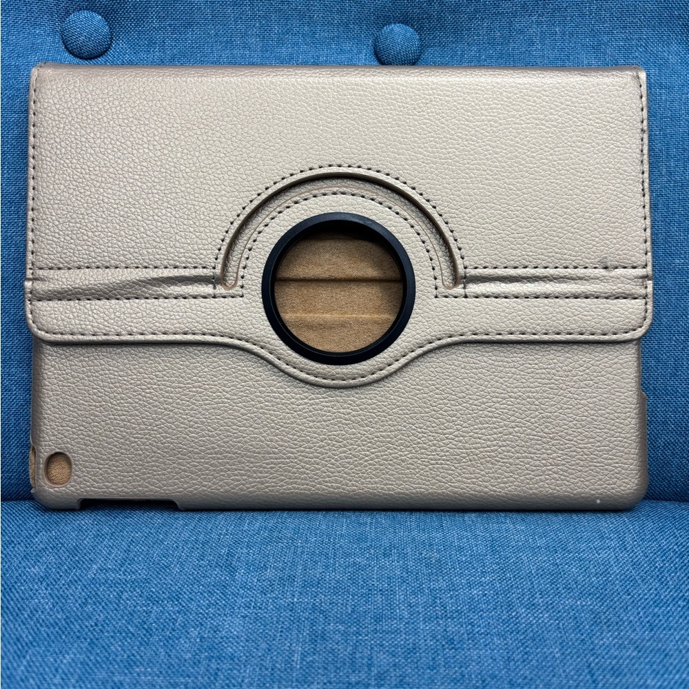 Universal Beige Rotating Tablet Case for IPAD 5 or 6 (9.7 inch screen)